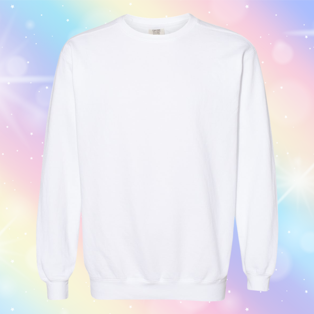 CUTE AND ANXIOUS🐸🩷🫧 Printed crewneck