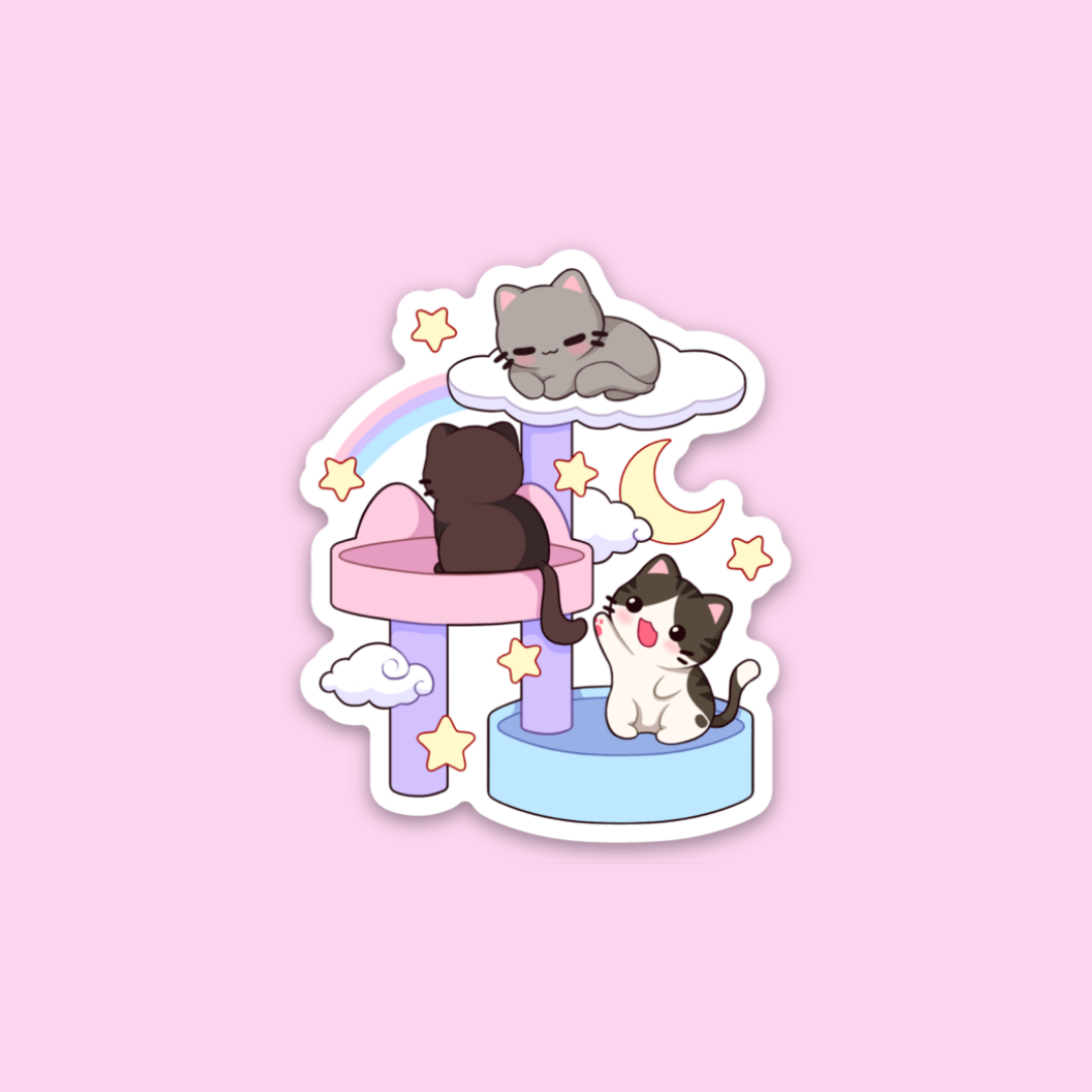 Kitty Wonderland Tiny Sticker