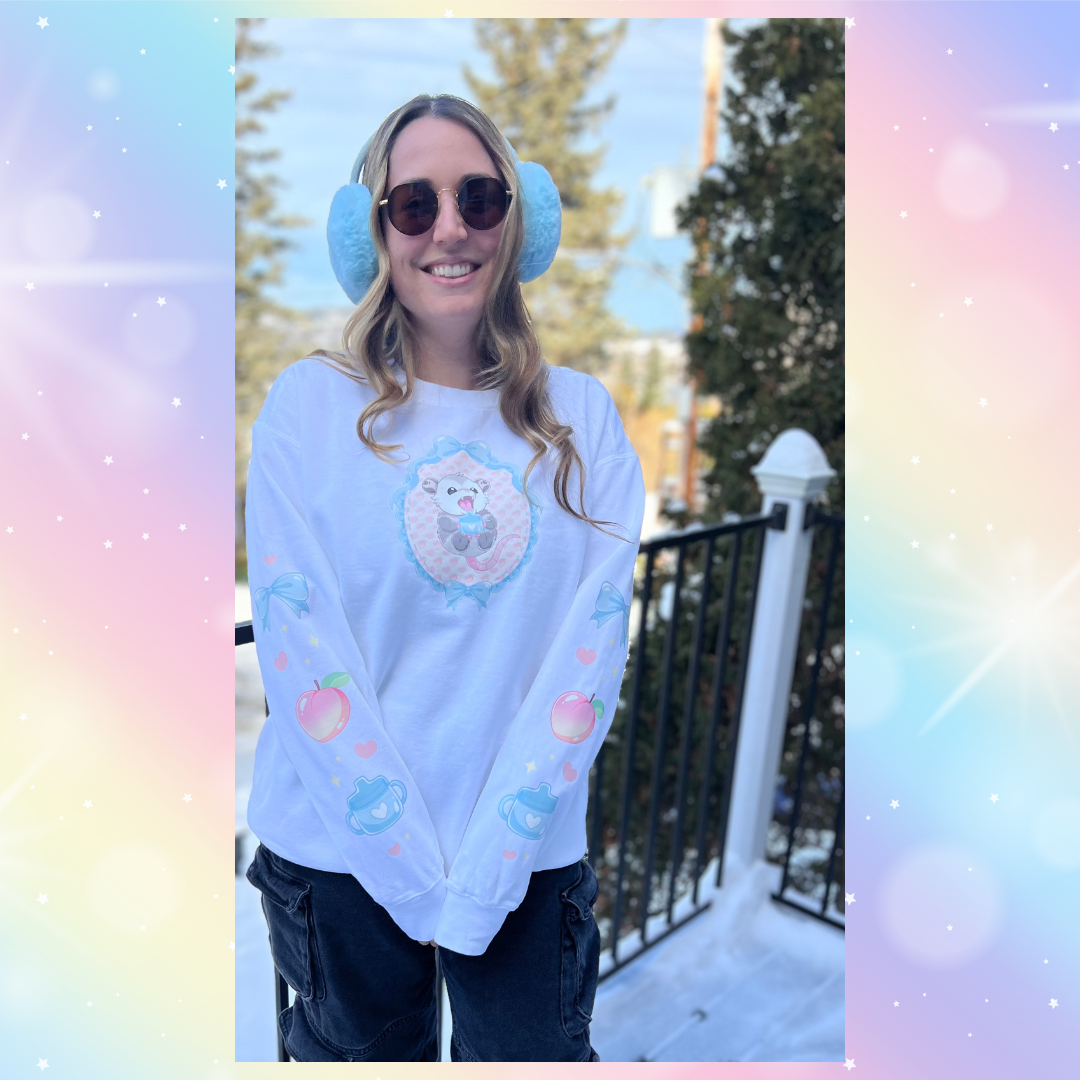BABY OPOSSUM π©· Printed crewneck