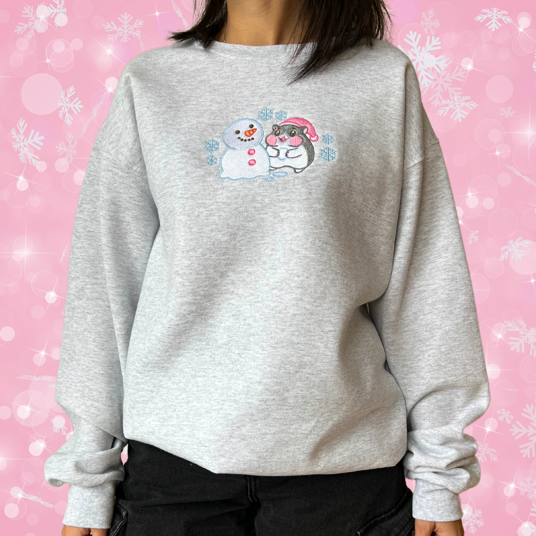 Frosty Cheeky Baby crewneck