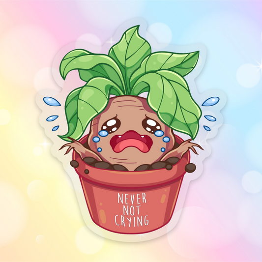 Never Not Crying Sticker