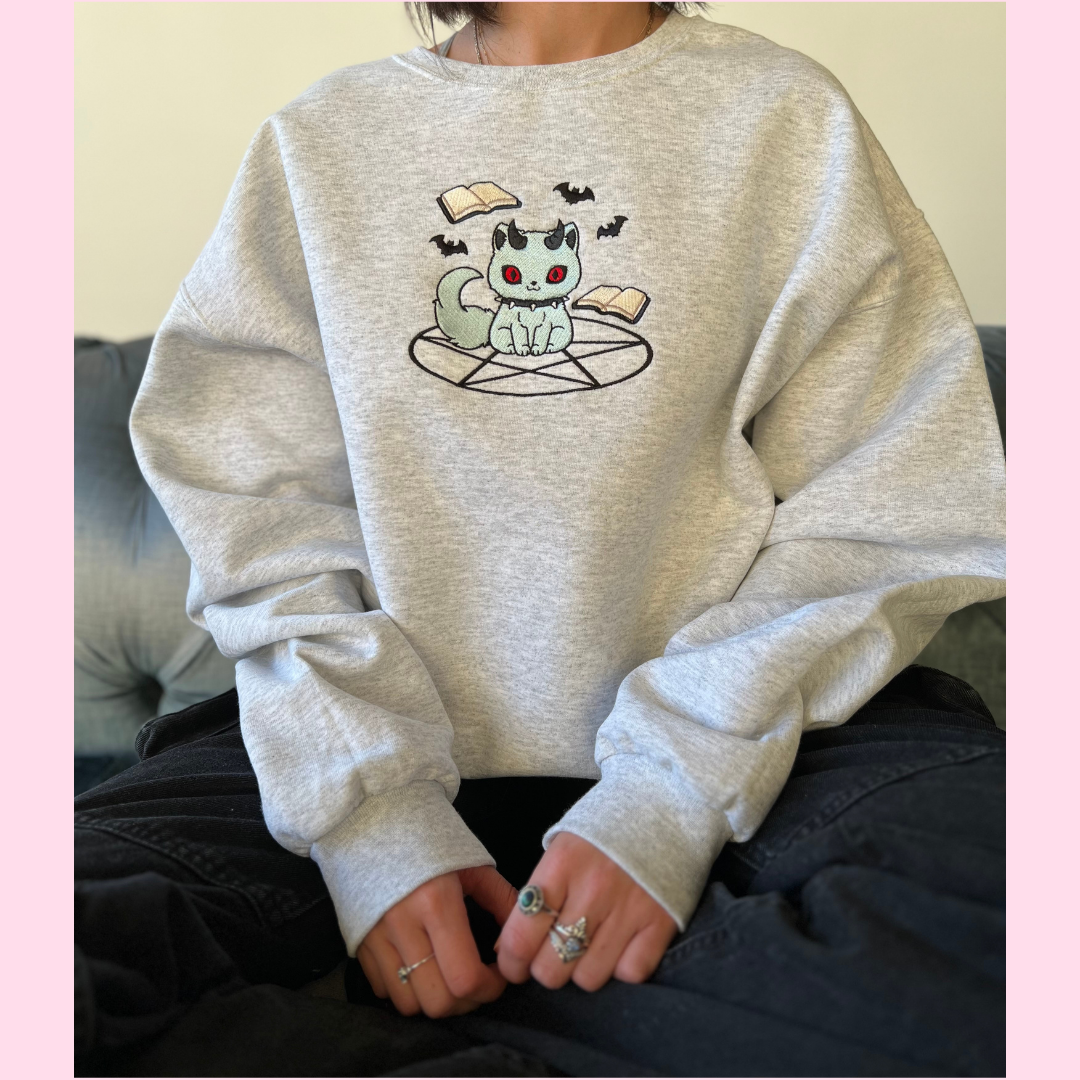 Demon Kitty crewneck