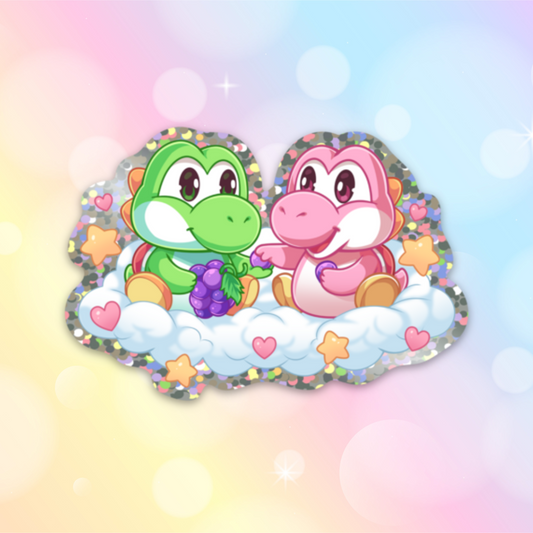 Juicy Babies 🩷 GLITTER STICKER