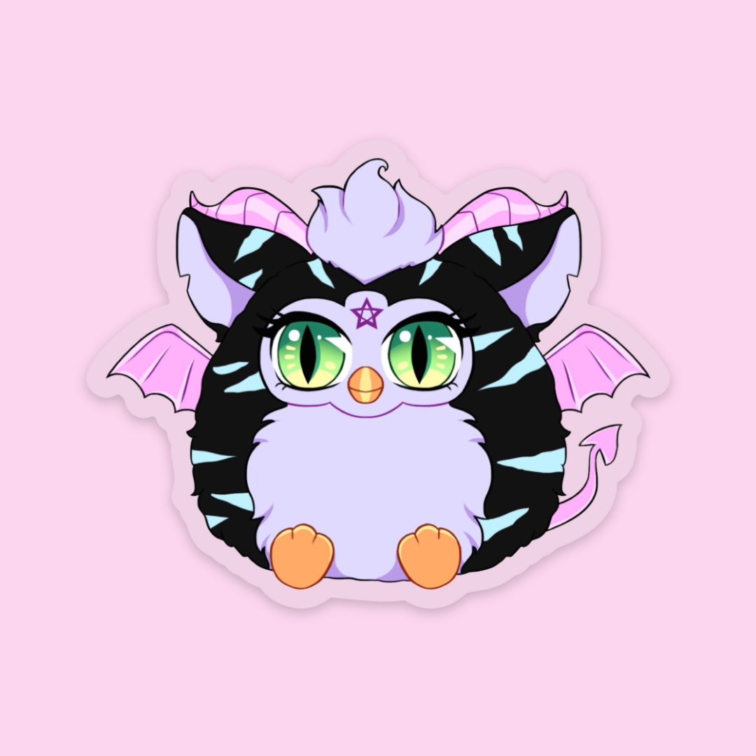 Demonic Baby Clear Sticker