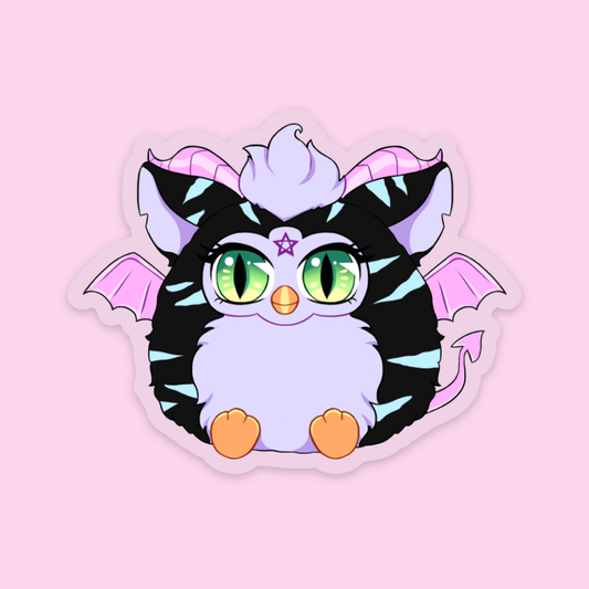 Demonic Baby Clear Sticker