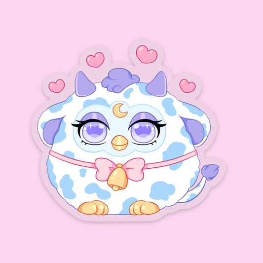 Milky Cow Clear Sticker