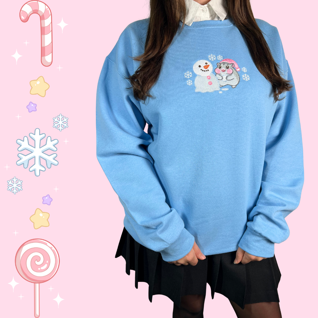 Frosty Cheeky Baby crewneck
