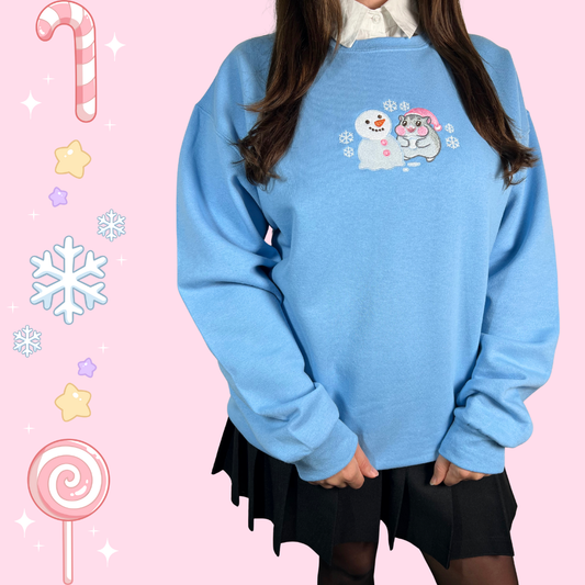 Frosty Cheeky Baby crewneck