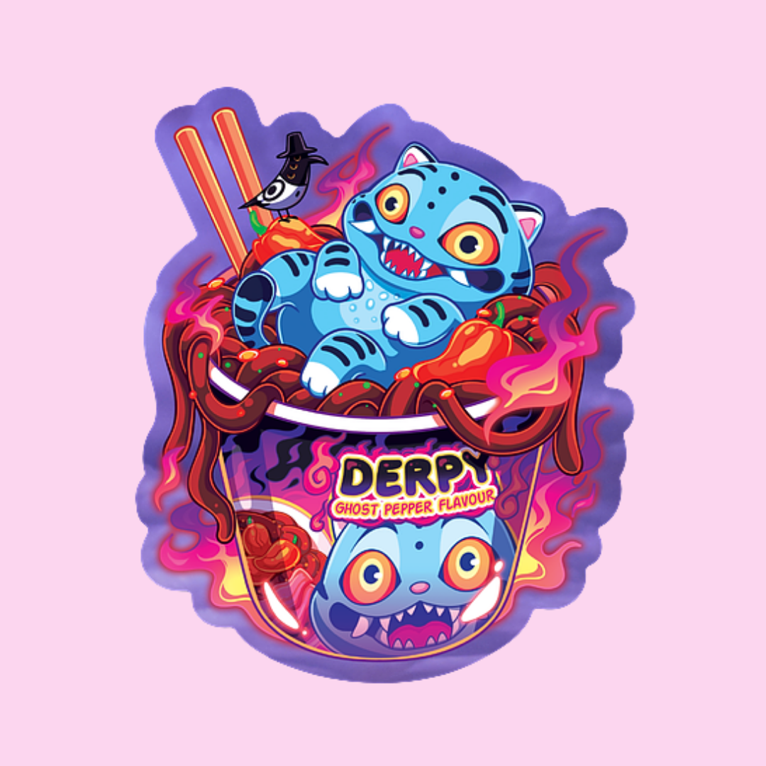 Ghost Tiger Ramen Sticker