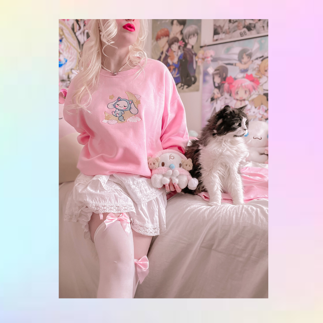 Sleeping Kitty crewneck